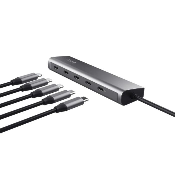 Концентратор Trust USB-C to 5xUSB-C aluminium 0.1m grey (25136_TRUST) зображення 7