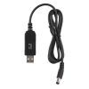 Кабель питания Кабель USB-A > DC 5.5х2.5мм живлення 2Е 1м, 12В/1A, чорний 2E (2E-CCAD12-BK)