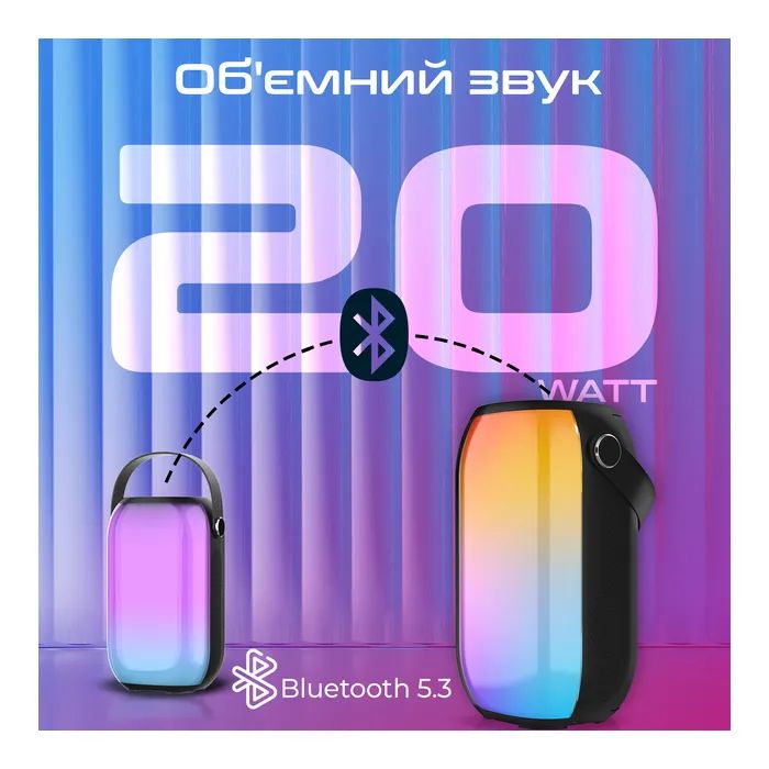 Акустическая система Promate Spectro-20 20W Black (spectro-20) изображение 2