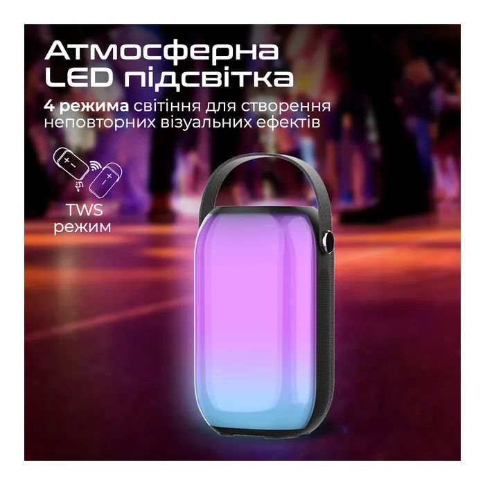 Акустическая система Promate Spectro-20 20W Black (spectro-20) изображение 3