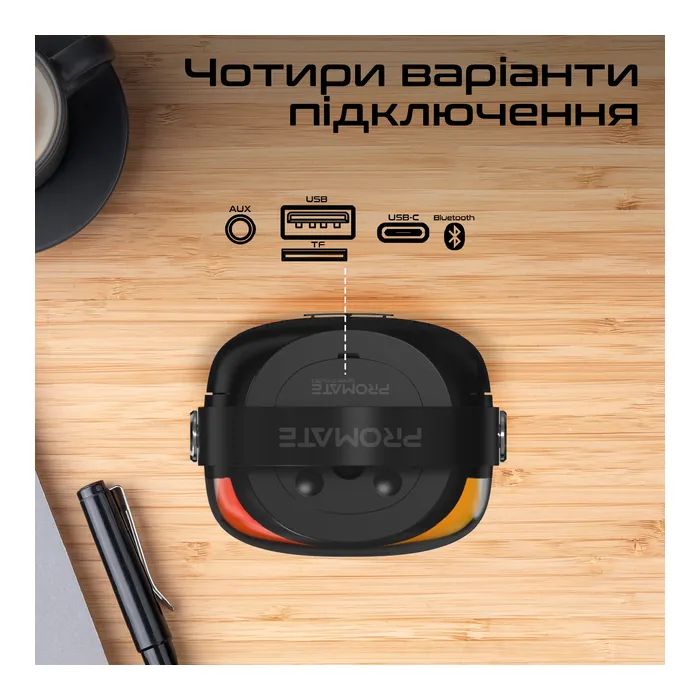 Акустическая система Promate Spectro-20 20W Black (spectro-20) изображение 4