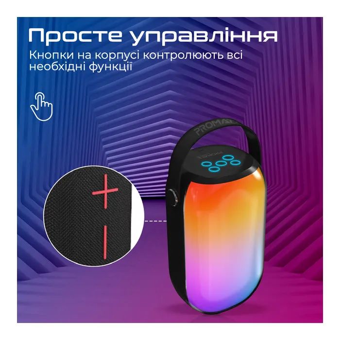Акустическая система Promate Spectro-20 20W Black (spectro-20) изображение 8