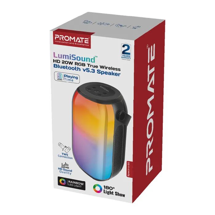 Акустическая система Promate Spectro-20 20W Black (spectro-20) изображение 9