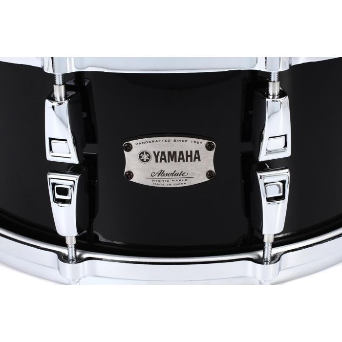 Малий барабан Yamaha Absolute Hybrid Maple Snare 14" (Solid Black) (AMS1460 SOB) зображення 5
