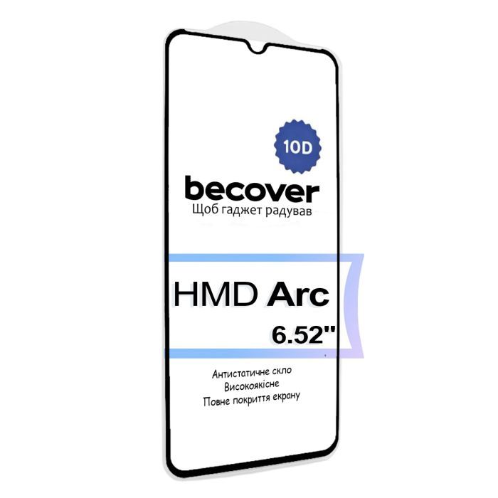 Скло захисне BeCover HMD Arc 10D Black (713572) зображення 3