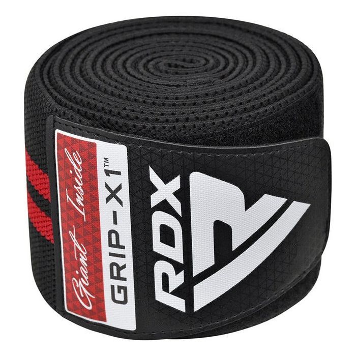 Бинт для спорту RDX KR11 Gym Knee Wrap Black/White (WAH-KR11BW) зображення 5