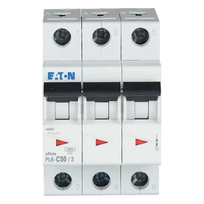 Автоматический выключатель Eaton 3-п. М3 С 50А PL6 6кА изображение 2