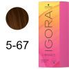 Фарба для волосся Schwarzkopf Professional Igora Vibrance 5-67 - Світло-коричневий мідно-коричневий (7702045089202) зображення 2