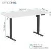 Компьютерный стол OfficePro ODE1670WB White/Black (ODE1670WB) изображение 10