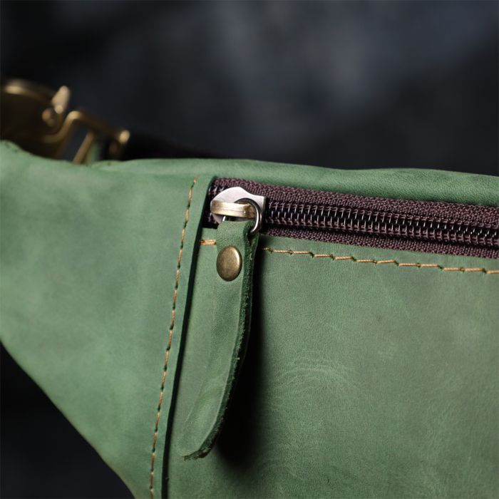 Сумка Shvigel Из натуральной кожи Зеленая (23124) изображение 10