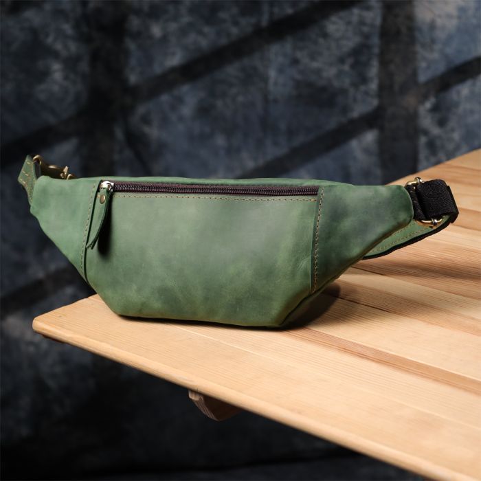 Сумка Shvigel Из натуральной кожи Зеленая (23124) изображение 9