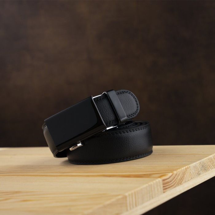 Ремінь Vintage Чоловічий тонкий Чорний (20312) зображення 6