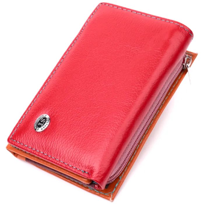 Гаманець ST Leather З натуральної шкіри Різнокольоровий (19460)