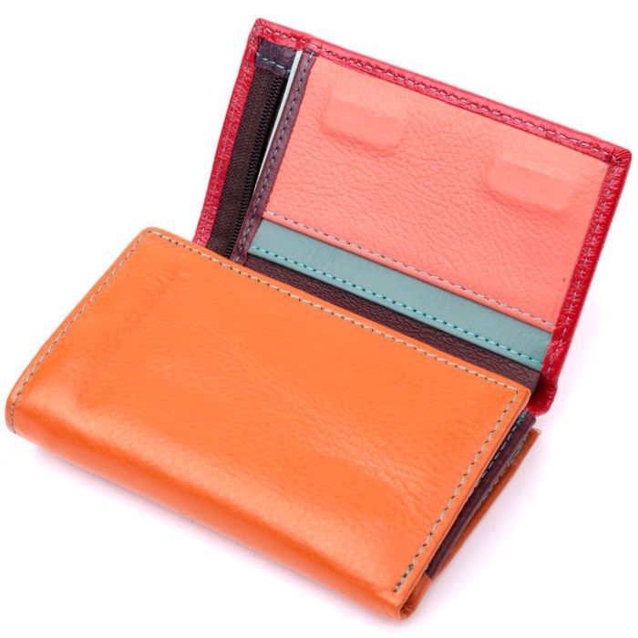 Гаманець ST Leather З натуральної шкіри Різнокольоровий (19460) зображення 5