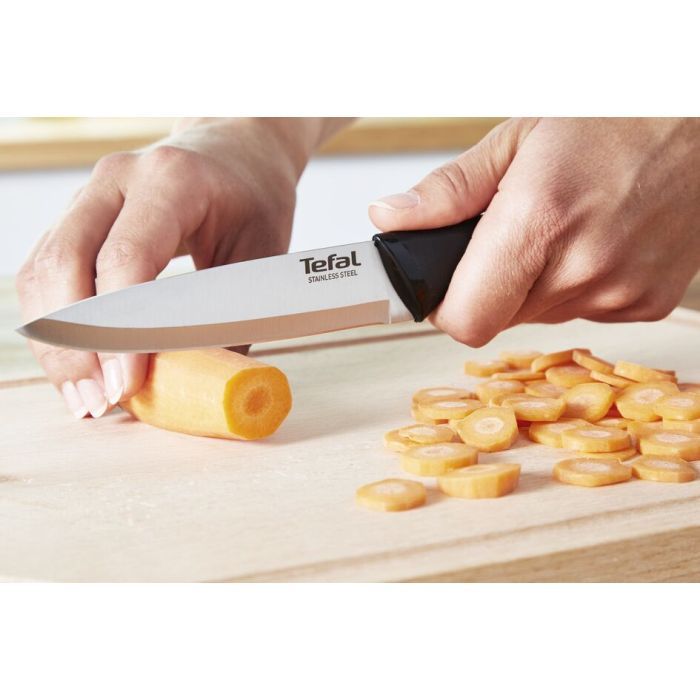 Набор ножей Tefal Essential 3шт, нержавіюча сталь, пластик, чорний (K2219455) изображение 4