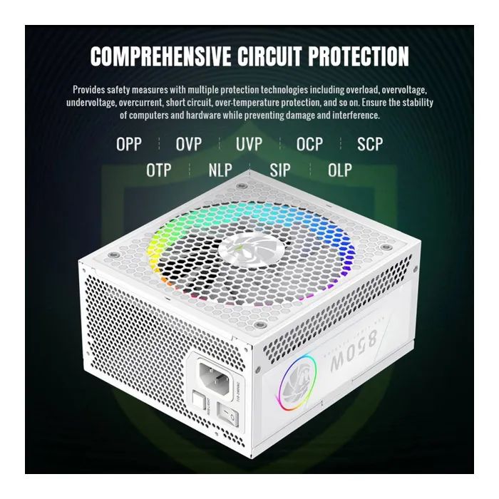 Блок живлення Gamemax 850W (RGB 850G WH) зображення 9