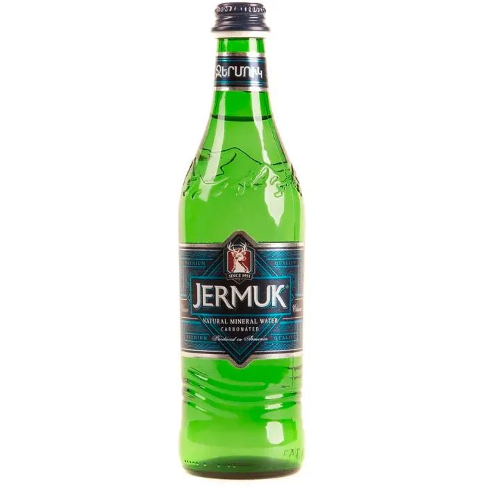 Минеральная вода ДЖЕРМУК Лечебно-столовая сильногазированная 500 мл с/б (4850013000162)