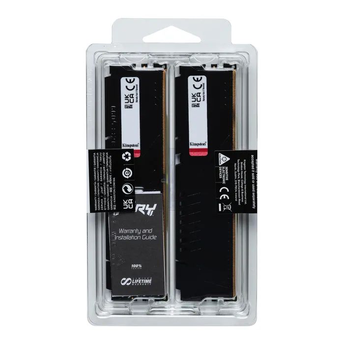 Модуль памяти для компьютера DDR5 64GB (2x32GB) 5200 MHz Beast Black Kingston Fury (ex.HyperX) (KF552C40BB2K2-64) изображение 6