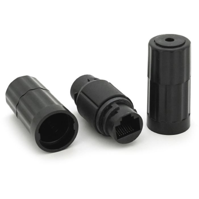 Сращиватель Voltronic 1+1 RJ45 UTP 5e 8P8C IP68, black (16628)