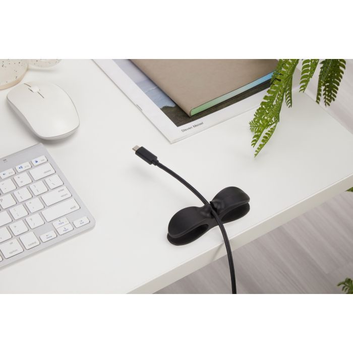 Тримач для кабелю OfficePro CM001B, клейка основа, black (CM001B) зображення 7