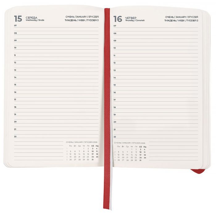 Тижневик Axent датований 2026 Partner Soft Skin, 145х210, чорний (8810-26-01-A) зображення 2