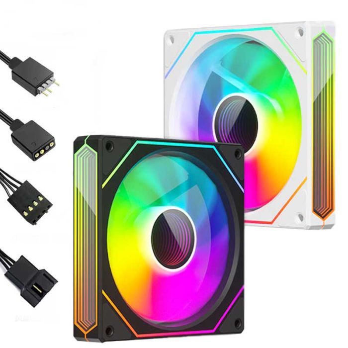 Кулер для корпуса Zezzio PRISM 6 Pro ARGB Black изображение 5