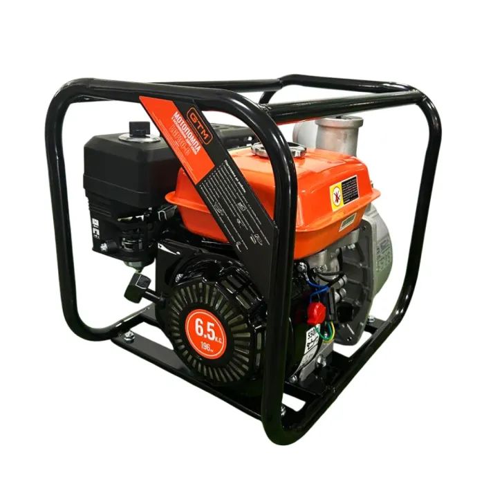 Мотопомпа GTM LGP30-C, рукав 75мм, 60м3/час, подъем 30м, чистая вода (LGP30-C) изображение 2