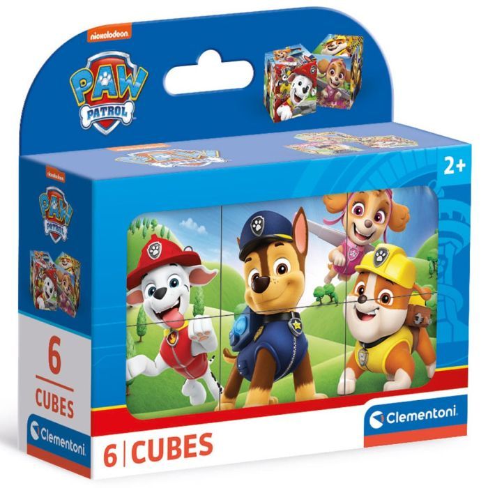 Кубики Clementoni пазл Paw Patrol, 6 элементов (40658)