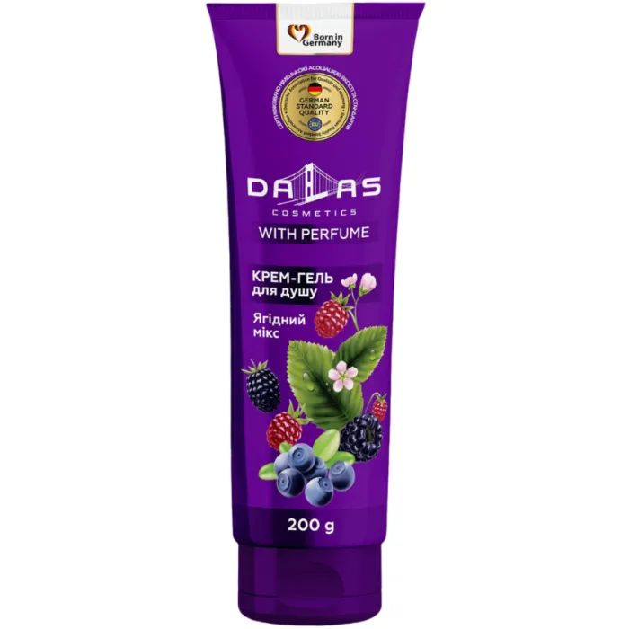 Гель для душа Dalas Cosmetics Ягодный микс 200 г (4262396142078)