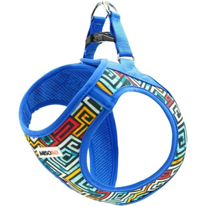 Шлея для собак MISOKO&CO синя з візерунком XS (DCAMIS307M-XS)