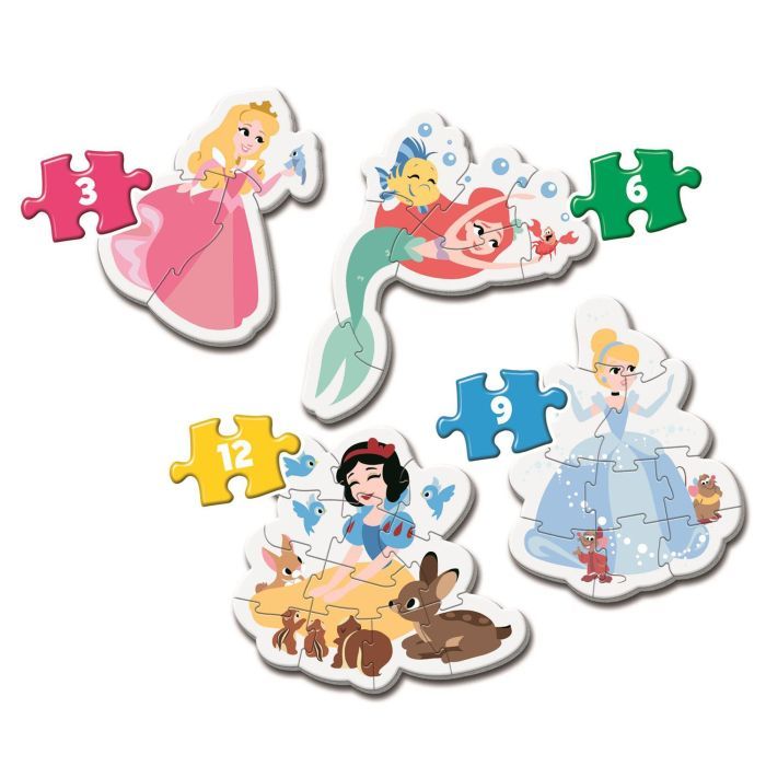 Пазл Clementoni 4 в 1 Princess, серия My First Puzzles (20813.00) изображение 2