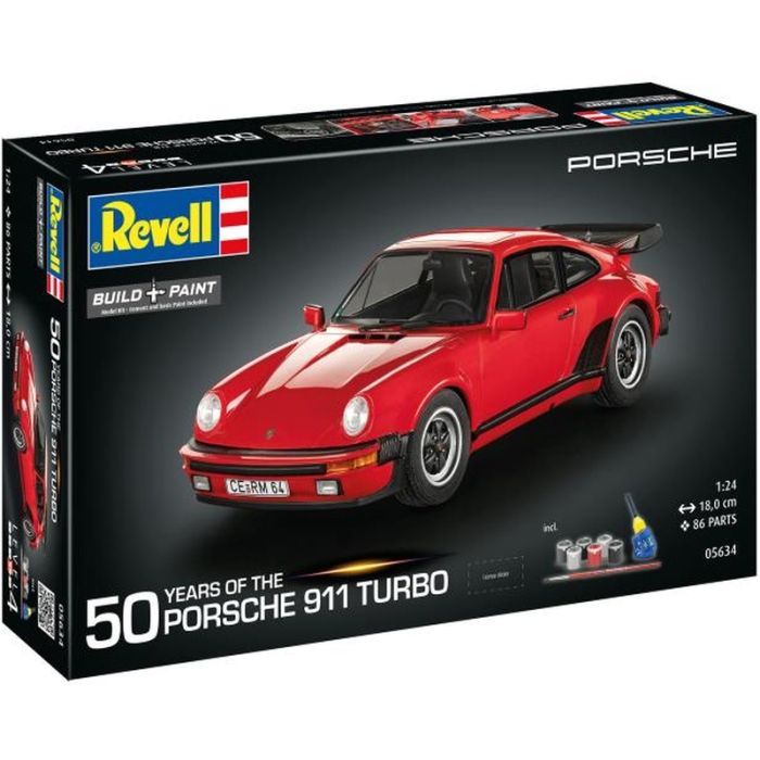 Збірна модель Revell набір до 50 річниці автомобіль Porsch 911 Турбо, рівень 4, 1:24 (RVL-05634) зображення 11