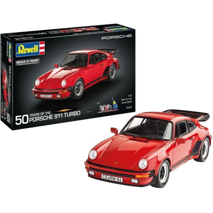Збірна модель Revell набір до 50 річниці автомобіль Porsch 911 Турбо, рівень 4, 1:24 (RVL-05634)