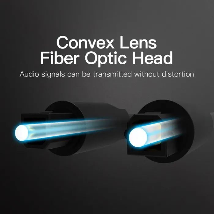Кабель мультимедійний Optical Toslink 1.5m black Vention (BAEBG) зображення 10