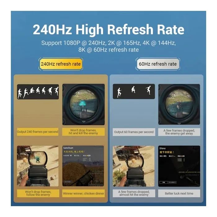 Кабель мультимедійний DisplayPort M to DisplayPort M 3.0m 8K60Hz black Vention (HCCBI) зображення 9