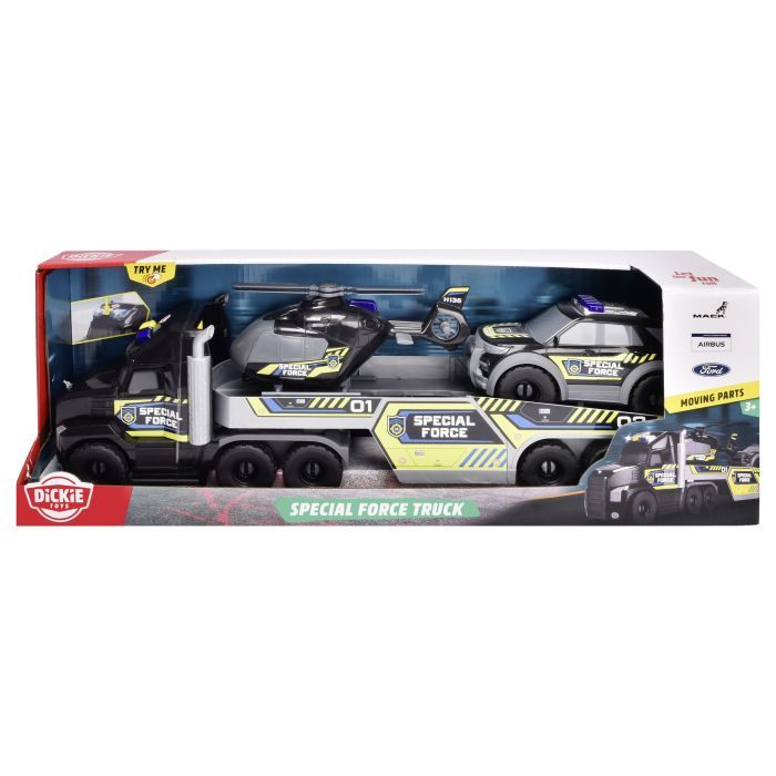 Спецтехніка Dickie Toys Спецпризначення Вантажівка з транспортом (3719034) зображення 2