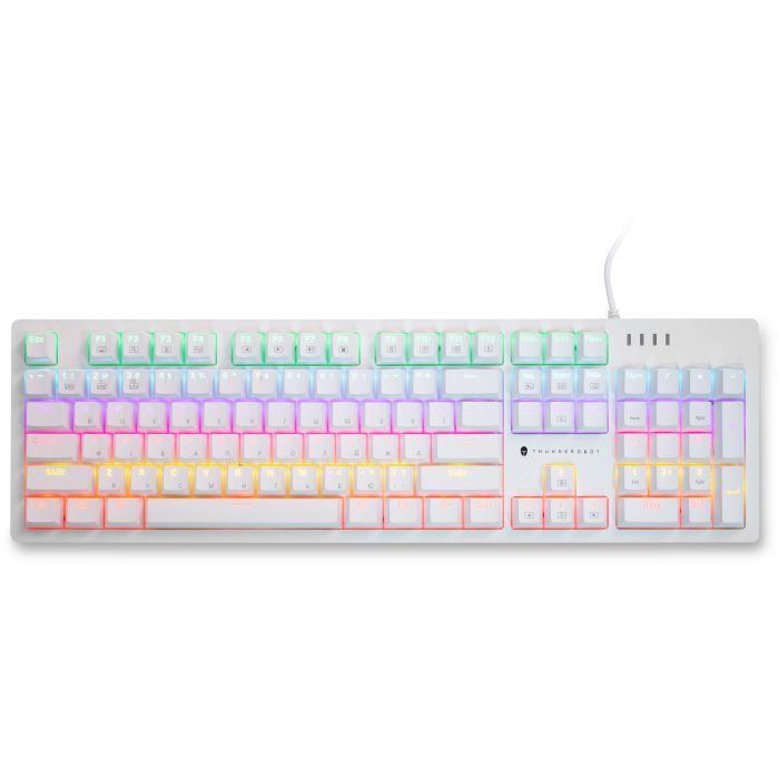 Клавиатура Thunderobot K104 Red Switch USB UA White (6932066308162)