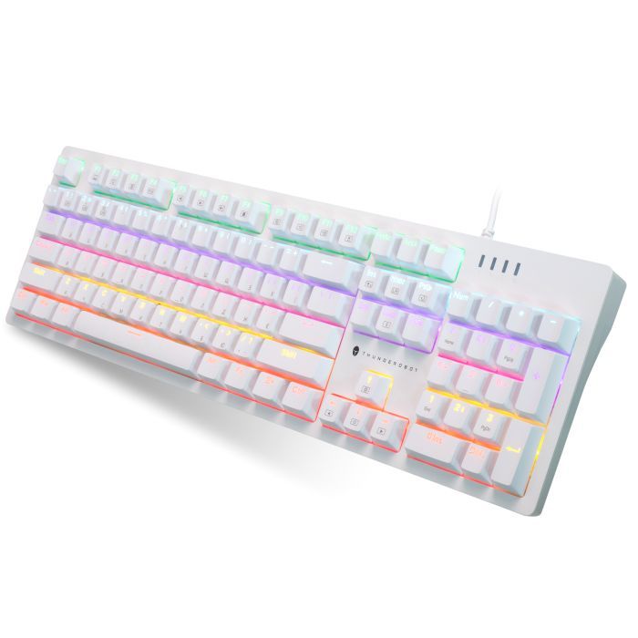 Клавиатура Thunderobot K104 Red Switch USB UA White (6932066308162) изображение 2