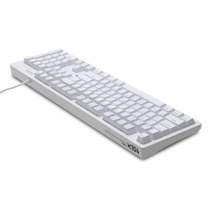 Клавиатура Thunderobot K104 Red Switch USB UA White (6932066308162) изображение 4