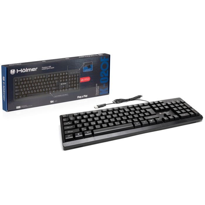 Клавиатура Hölmer K-02OF USB UA Black (K-02OF) изображение 5