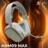 Наушники Ajazz AHM09 MAX 3-Mode Gray/White (AHM09-MAX-GW) изображение 6