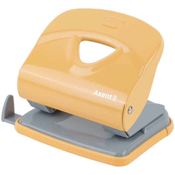 Дырокол Axent Exakt-2 металлический, 30л, Earth colors желтый (3930-26-A)
