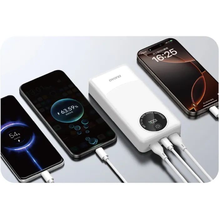 Батарея універсальна Dudao K12Pro 20000mAh PD/22.5W, USB-A, USB-C, Black (6976625333905) зображення 4