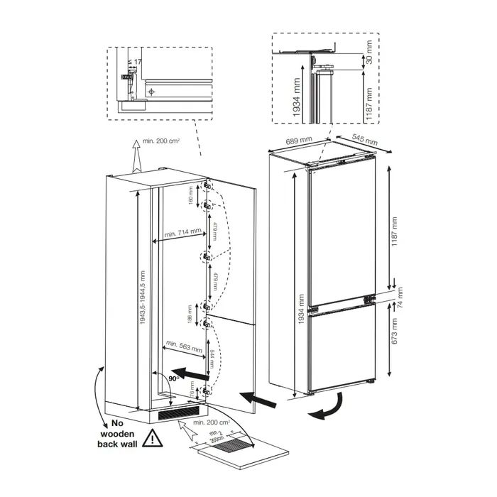 Холодильник Beko BCNE400E40SN зображення 8