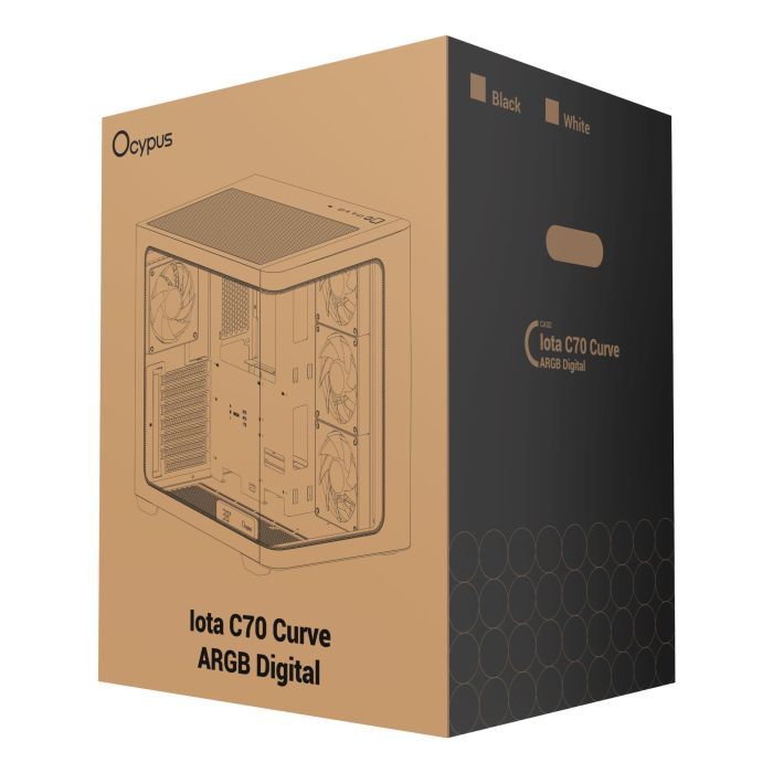 Корпус для ПК OCYPUS IOTA C70 BK CURVE ARGB DIGITAL (IOTA-C70-BKD400CD-GL) зображення 11