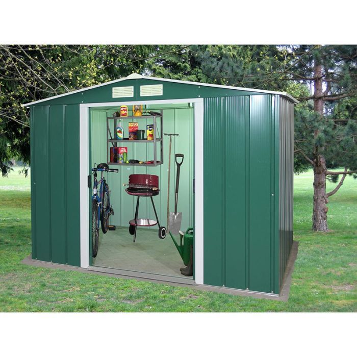 Садовий будиночок Duramax металевий Eco 262х241х191 см зелений-білий (5184) зображення 6