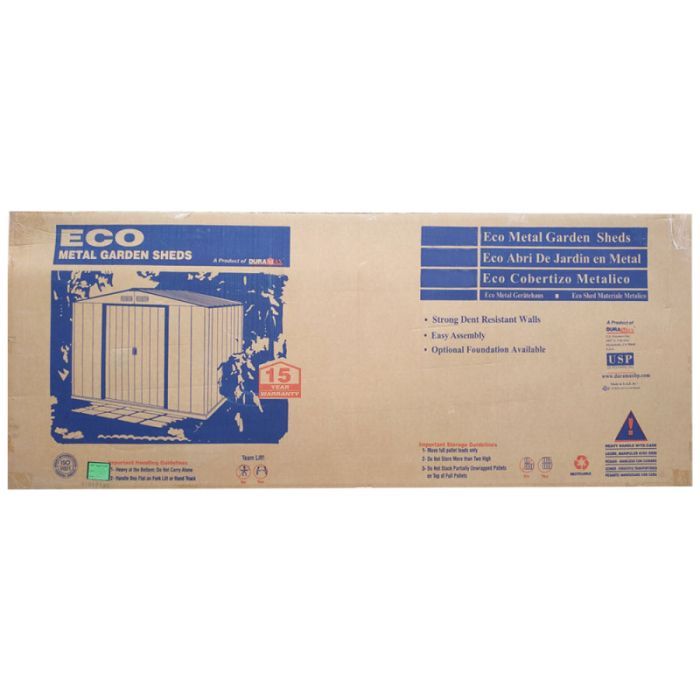 Садовий будиночок Duramax металевий Eco 262х241х191 см зелений-білий (5184) зображення 8