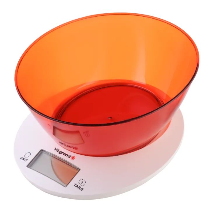 Весы кухонные Vilgrand VKS-533C red