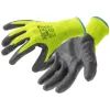 Захисні рукавиці Hoegert VECHTE HT5K760-9 гофровані з нітриловим покриттям зелені, 9 (HT5K760-9)