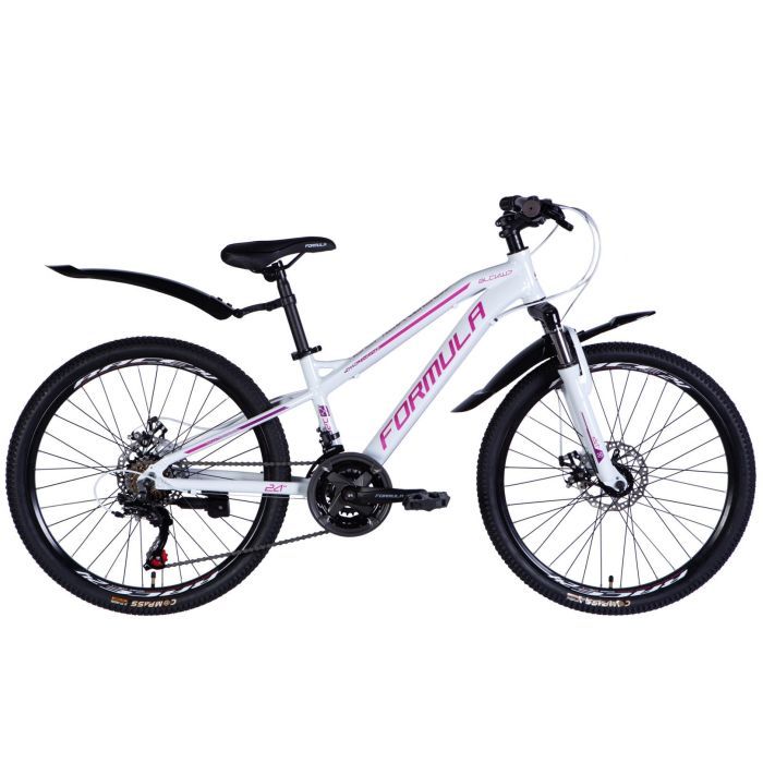 Велосипед Formula 24" BLACKWOOD DD FR рама-12,5" AL 2026 біло-рожевий (OPS-FR-24-444)
